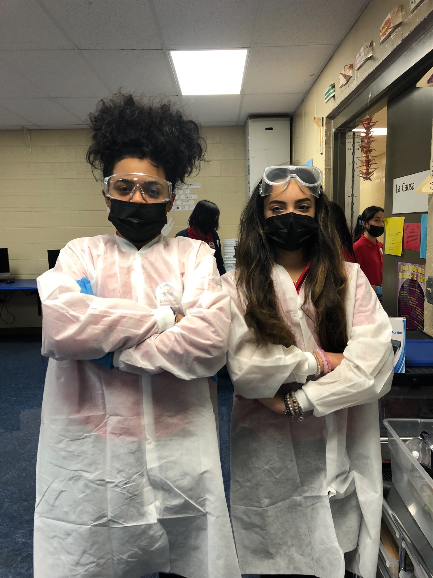 Image (1) Two La Causa Charter School students in science classes. One of the many classes in our extensive curriculum.